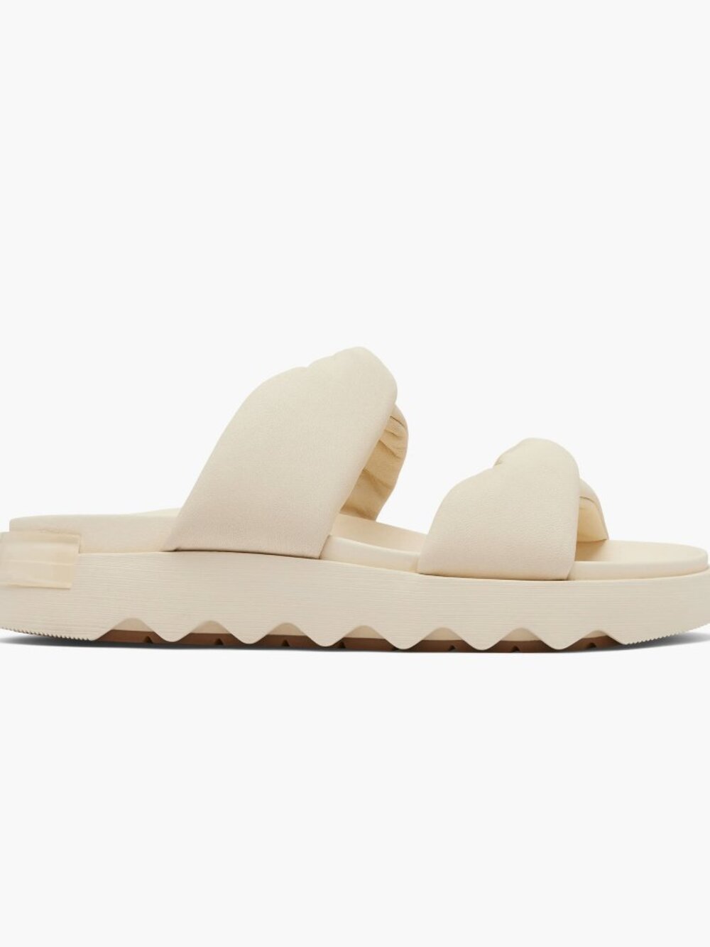 Sorel Women's Viibe Twist Slide Sandals Comfort Slide Sandals in Cream